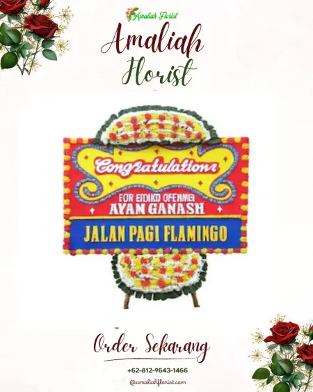 Sewa Papan Bunga Dendengan Dalam